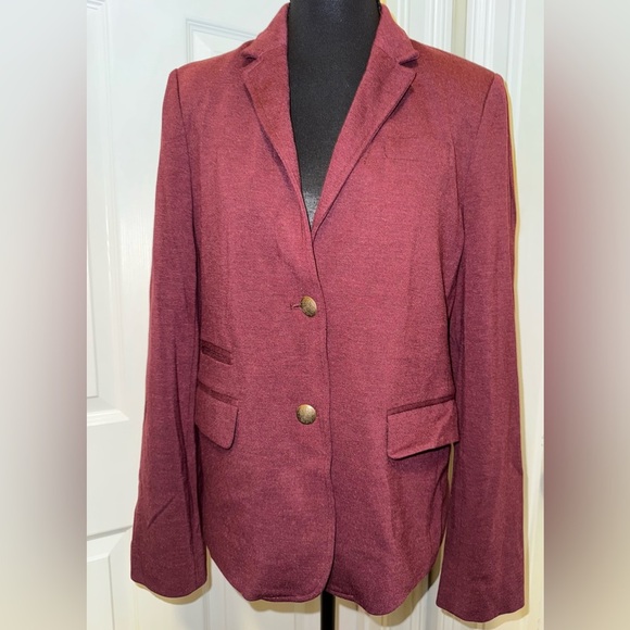 J. Crew Dark Red Blazer - Picture 1 of 10